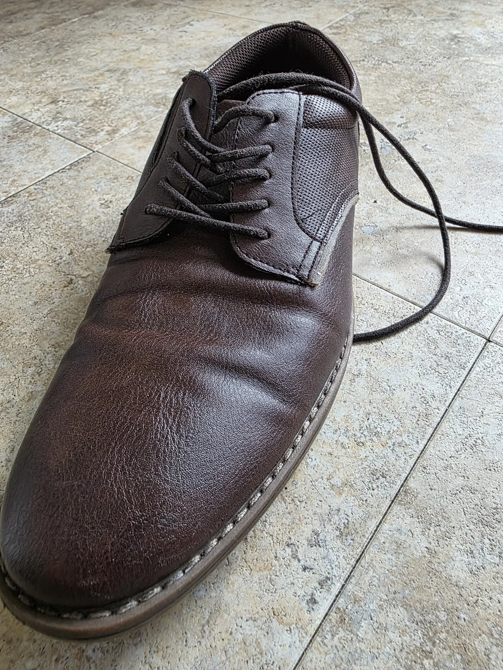 Parker & SKY  Men's Dark Brown Leather Lace-Up Oxfords